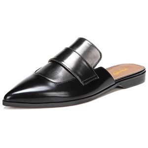 XYD Women Retro Slip On Backless Loafer  Flats